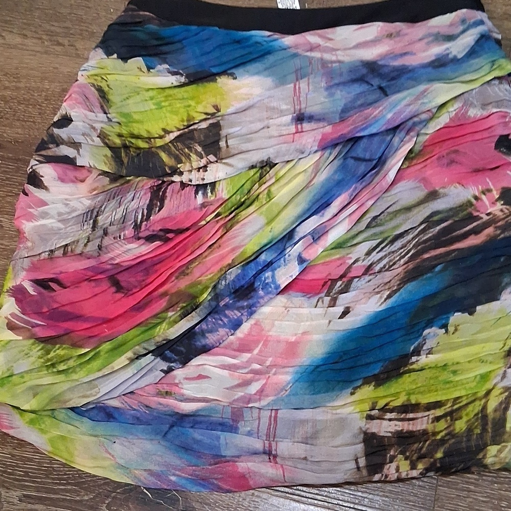 NWT Diane Von Furstenberg Y2K Silk Skirt In Storm Rose - Picture 7 of 9